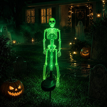 💀 Solar Skeleton Yard Stake