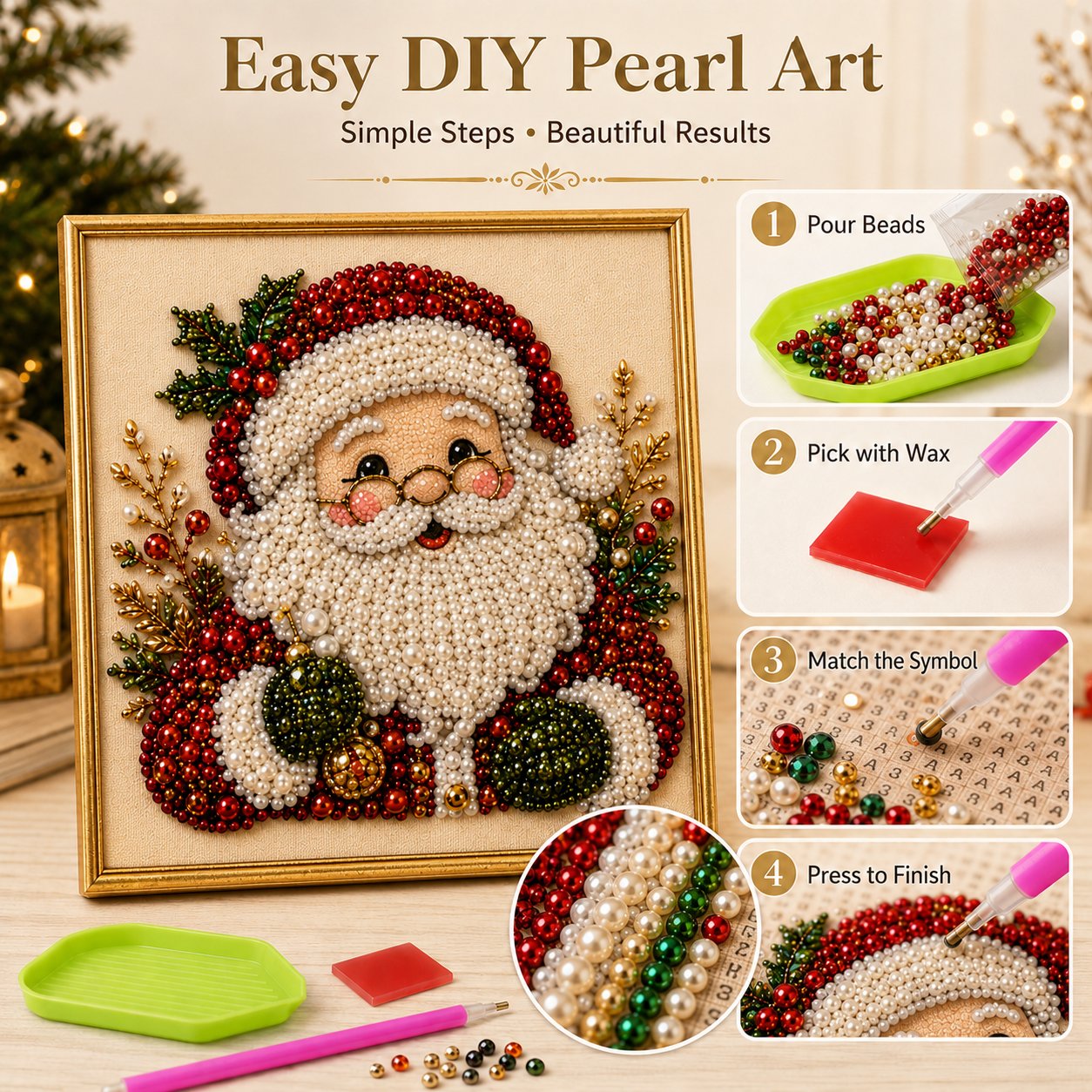 🎨💎DIY Christmas Pearl Art Kit