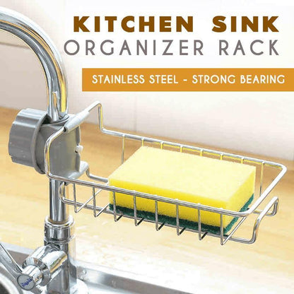 The Sink Upgrade That Keeps Your Kitchen Clean & Clutter-Free  Premium Stainless Steel Sink Organizer Rack