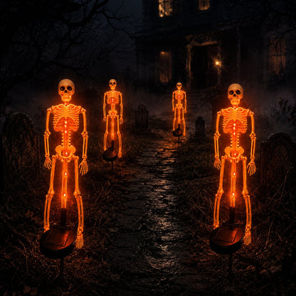 💀 Solar Skeleton Yard Stake