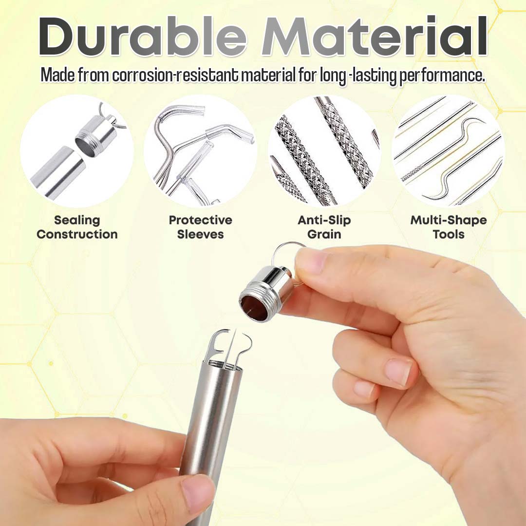 7-in-1 Titanium Toothpick & Multi-Tool Keychain