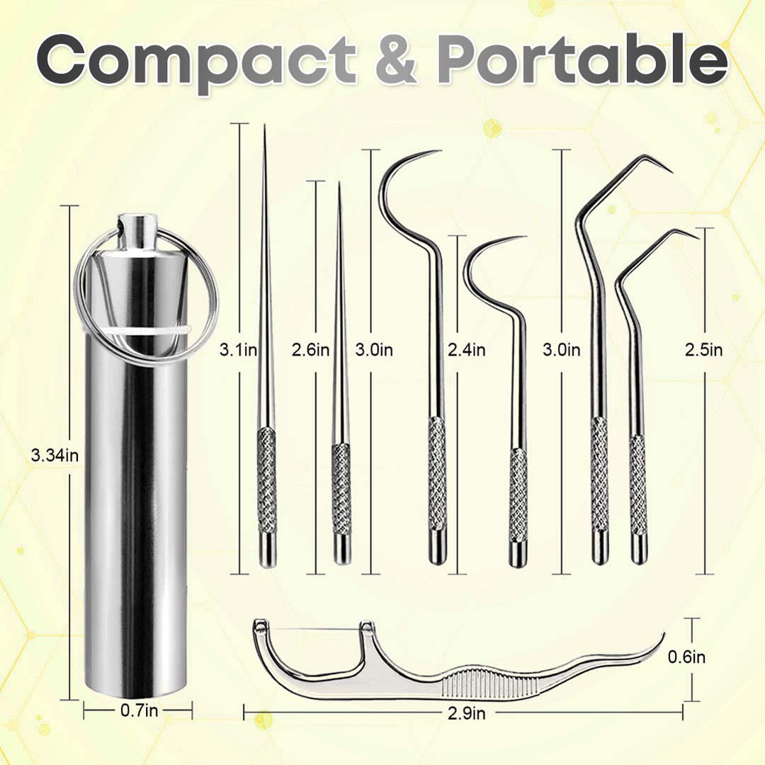 7-in-1 Titanium Toothpick & Multi-Tool Keychain