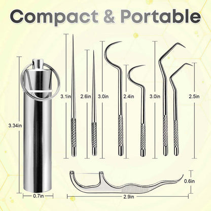7-in-1 Titanium Toothpick & Multi-Tool Keychain
