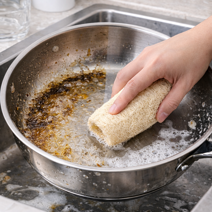 Premium Natural Loofah Sponge | 100% Plant-Based Biodegradable Scrubber