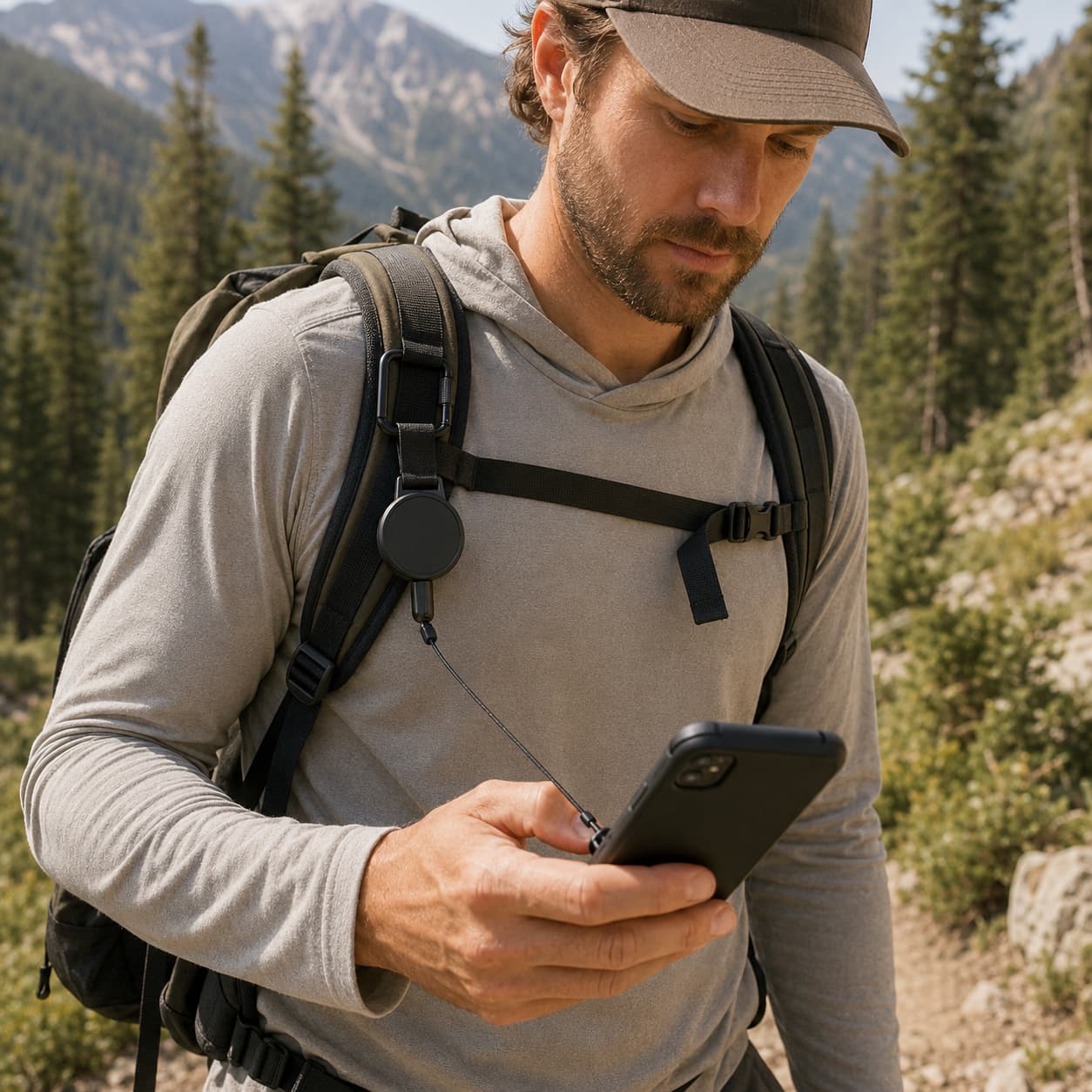 Never Lose Your Phone Again,Retractable Anti-Theft Phone Lanyard