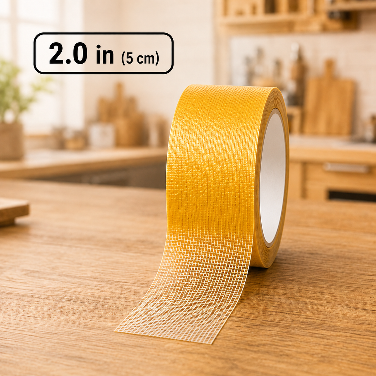 Heavy Duty Double Sided Mesh Tape - Industrial Strength Adhesive