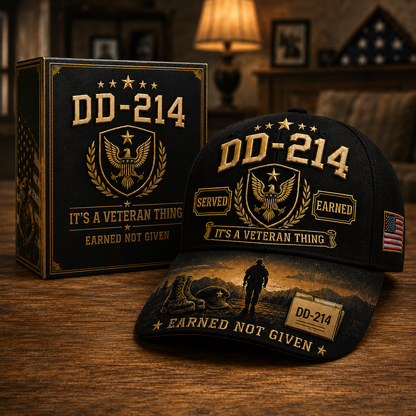 DD-214 Earned Not Given Veteran Tribute Cap