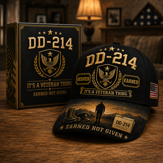 DD-214 Earned Not Given Veteran Tribute Cap