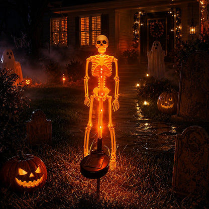 💀 Solar Skeleton Yard Stake