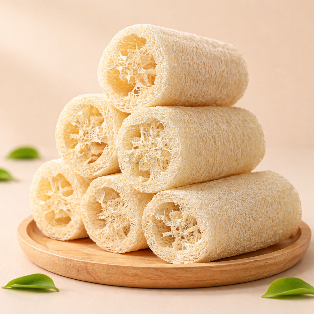Premium Natural Loofah Sponge | 100% Plant-Based Biodegradable Scrubber