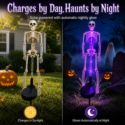 💀 Solar Skeleton Yard Stake