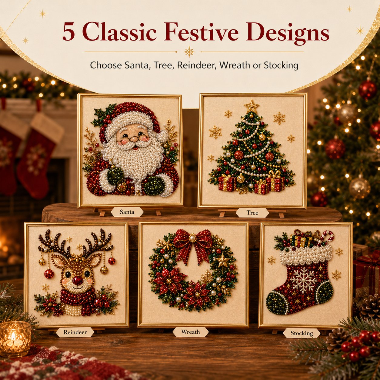 🎨💎DIY Christmas Pearl Art Kit