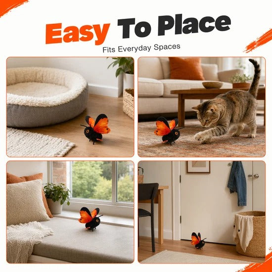 Smart Sensing Automatic Flapping Butterfly Cat Toy