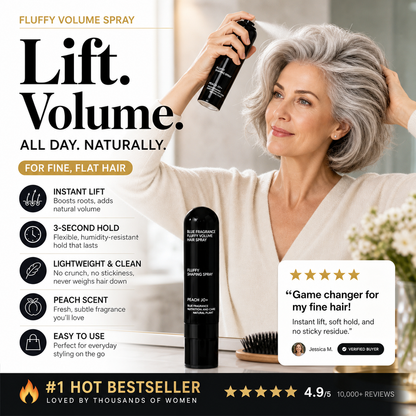 ✨Fluffy Hair Shaping Spray, Long Lasting Peach Scent Volumizing Hair Mist for All-Day Hold