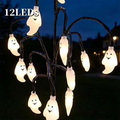 🎃 Halloween Solar Branch Lights — Charges by Day, Glows at Night 🌙