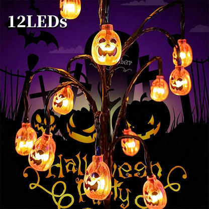 🎃 Halloween Solar Branch Lights — Charges by Day, Glows at Night 🌙