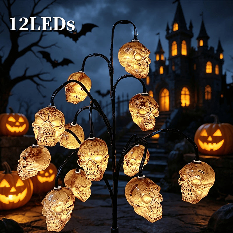 🎃 Halloween Solar Branch Lights — Charges by Day, Glows at Night 🌙
