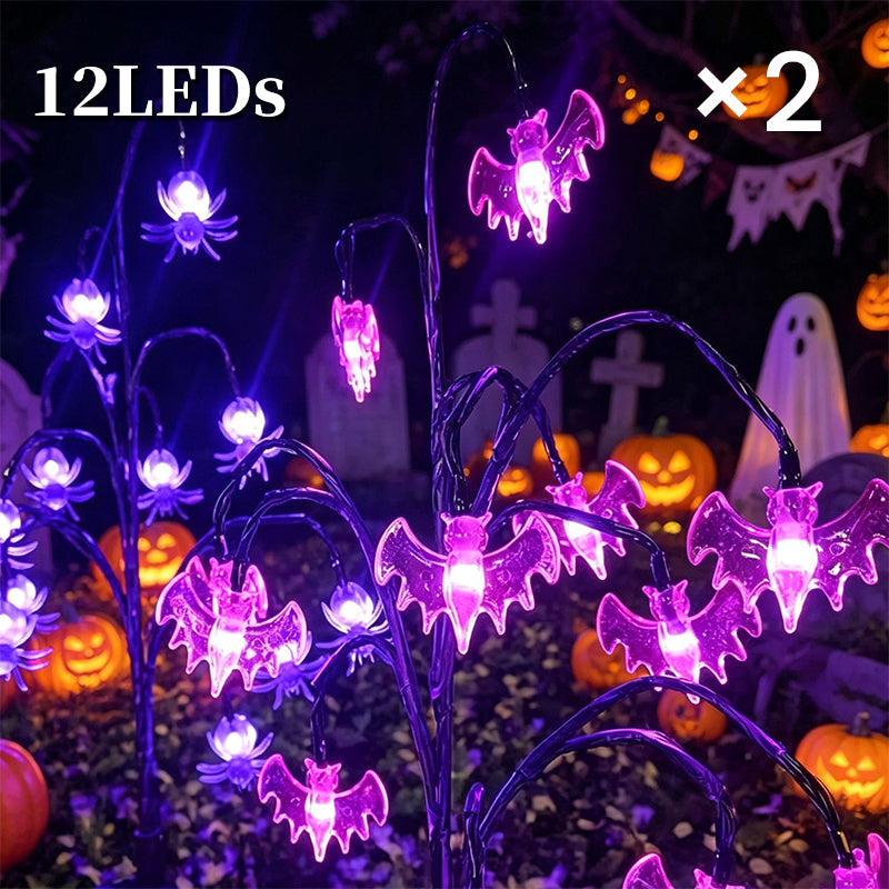 🎃 Halloween Solar Branch Lights — Charges by Day, Glows at Night 🌙