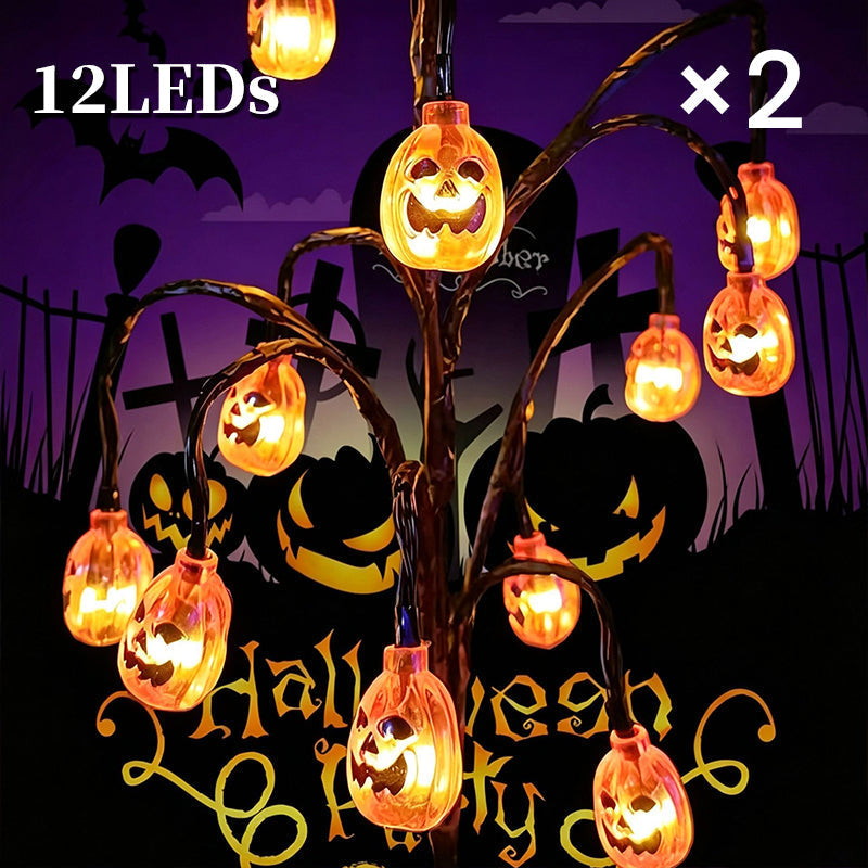 🎃 Halloween Solar Branch Lights — Charges by Day, Glows at Night 🌙