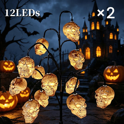 🎃 Halloween Solar Branch Lights — Charges by Day, Glows at Night 🌙