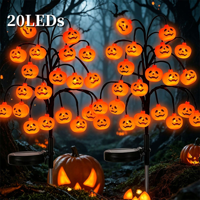🎃 Halloween Solar Branch Lights — Charges by Day, Glows at Night 🌙