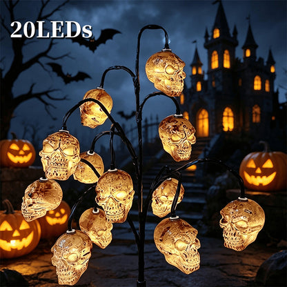 🎃 Halloween Solar Branch Lights — Charges by Day, Glows at Night 🌙