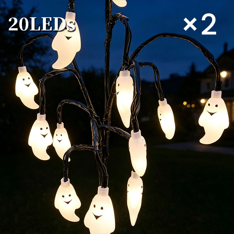 🎃 Halloween Solar Branch Lights — Charges by Day, Glows at Night 🌙