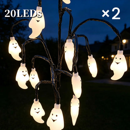 🎃 Halloween Solar Branch Lights — Charges by Day, Glows at Night 🌙