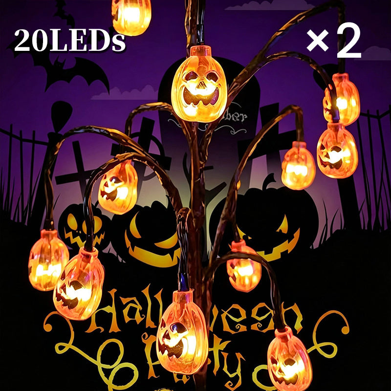 🎃 Halloween Solar Branch Lights — Charges by Day, Glows at Night 🌙