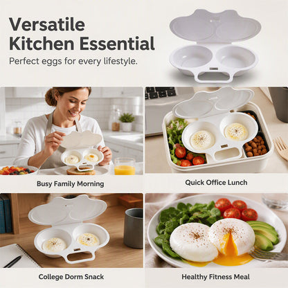 🍳 Make Breakfast Easier — Microwave Egg Poacher Makes 2 Eggs In 1 Minute