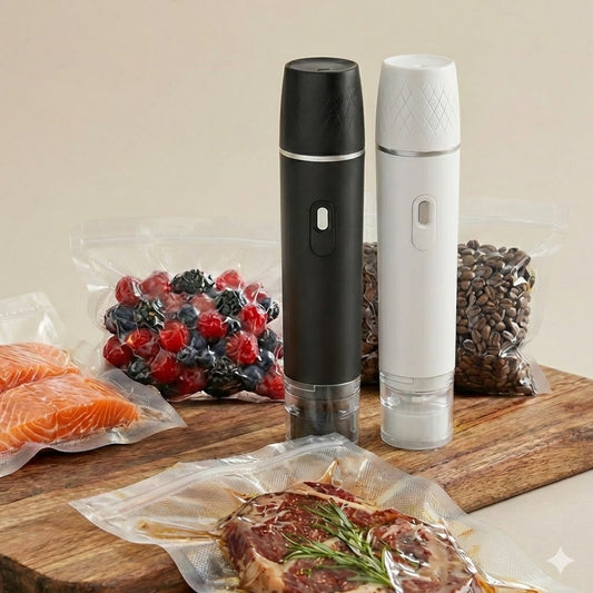 Wireless Handheld Vacuum Sealer | Portable Food Preservation Machine for Dry & Wet Food