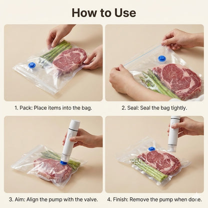 Wireless Handheld Vacuum Sealer | Portable Food Preservation Machine for Dry & Wet Food